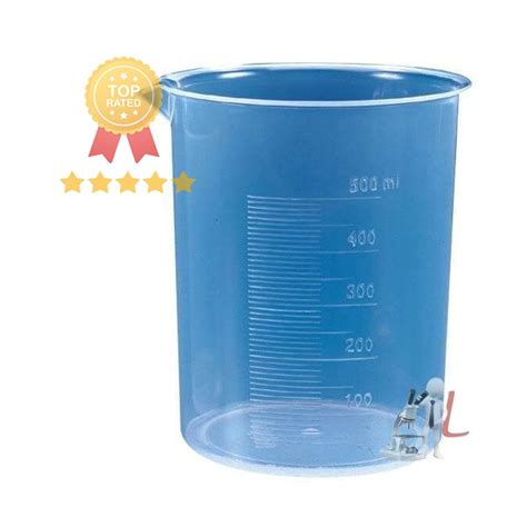 Beaker 500 Ml Plastic Laboratory Equpiment Laboratorydeal