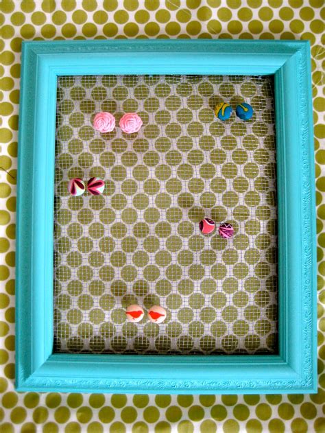 It is simple and for sure will not take much time at all. 64 DIY Earring Holder How-to's | Guide Patterns