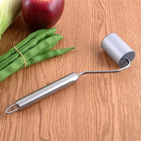Stainless Steel Dough Rolling Pin Baking Cooking Tool Roller For Pasta