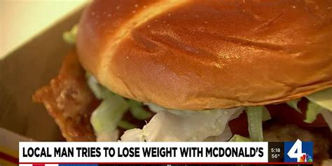 Local Man Tries To Lose Weight With Mcdonalds