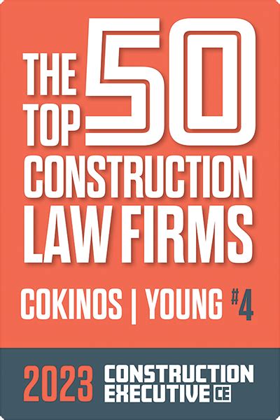 Cokinos Young Earns Top 5 Construction Law Firm Ranking From