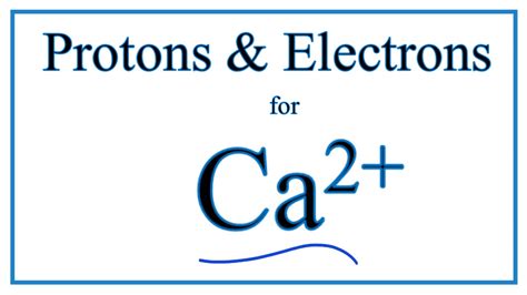 How To Find Protons And Electrons For The Calcium Ion Ca 2 Youtube