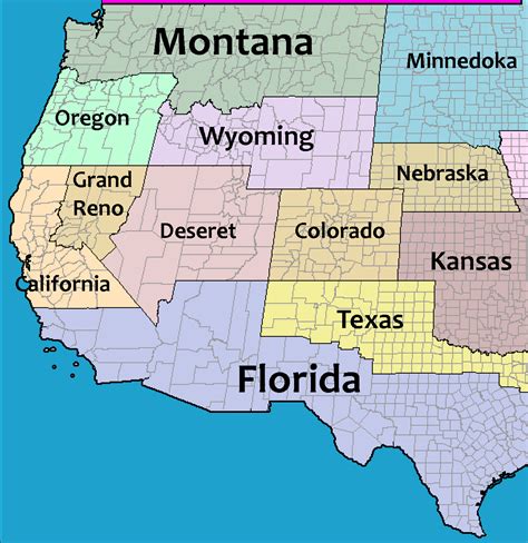 A Fair And Unbiased Western United States Rimaginarymaps