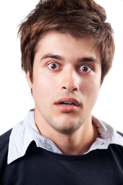 Surprise And Shock Expression On Male Face Royalty Free Stock Photos