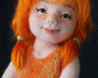 Needle Felted Doll Ginger Art Doll Autor Doll Collectible Doll
