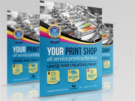 Print Shop Flyer Template By Owpictures Graphicriver