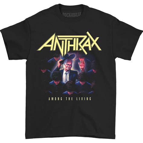 Anthrax Anthrax Mens Among The Living T Shirt Large Black Walmart