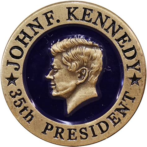John F Kennedy 35th President Lapel Pinhat Tac Brooches