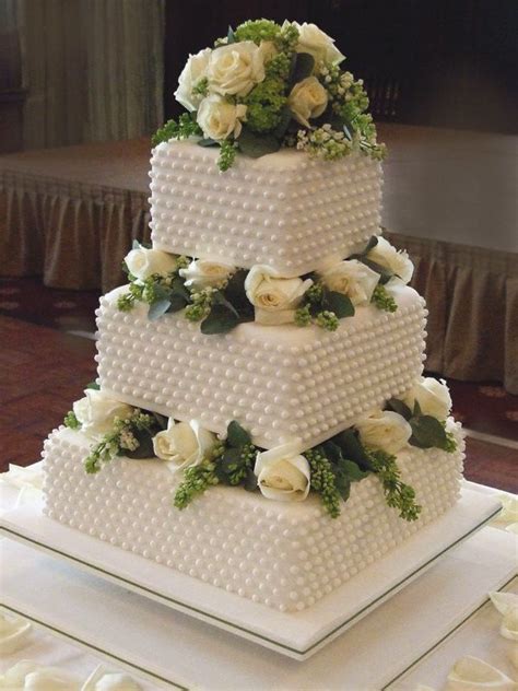 Hobnail Wedding Cake Royal Wedding Cake Square Wedding Cakes