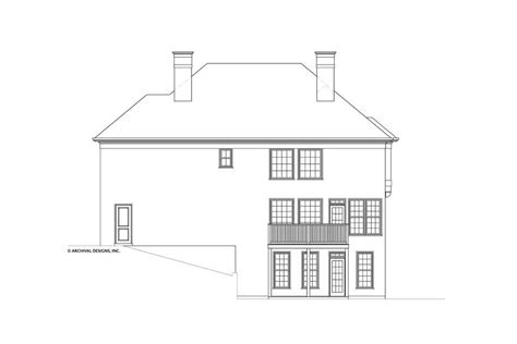 Avenues B House Plan House Plans Classical House Two Story House Plans