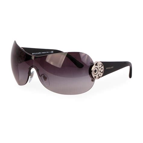 Bvlgari Swarovski Crystal Sunglasses 6074 B Black Luxity