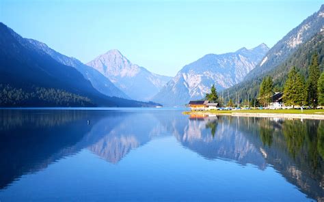 Austria Plansee Lake Hd Nature Scenery Photo Preview