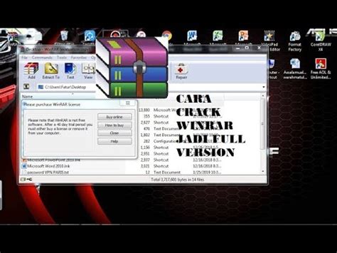 TUTORIAL Aktivasi Crack RARREG KEY WinRAR Di Windows 7 YouTube