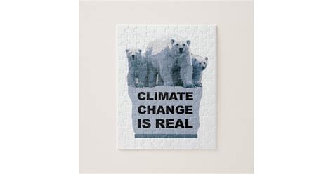 Climate Change Is Real Jigsaw Puzzle Zazzle