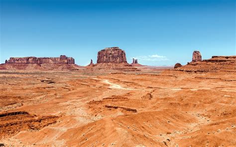 Landscape Monument Valley Desert Arizona Rocks Usa Rock Formation