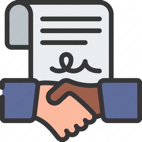 Contractual Agreement Handshake Contract Agree Agreed Icon