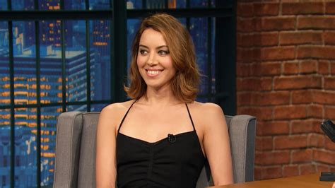 Watch Late Night With Seth Meyers Interview Aubrey Plaza Committed A