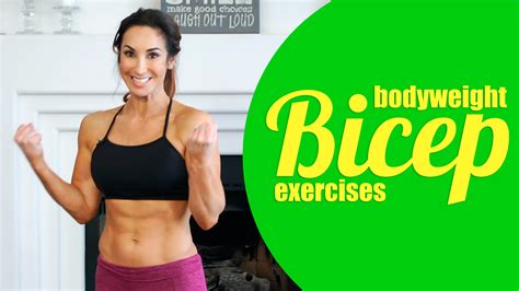 Body Weight Bicep Workout Video Natalie Jill Fitness