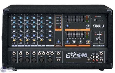 Yamaha Emx640 Powered Mixer Amplifier Emx 640 Power Amp 200w 120v For
