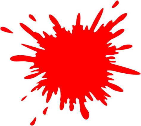 Red Splash Clip Art At Vector Clip Art Online Royalty Free