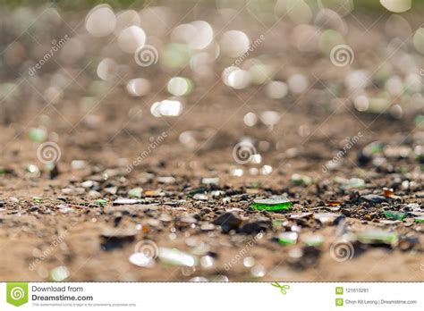 Glass Shred On The Ground Stock Image Image Of United 121610281