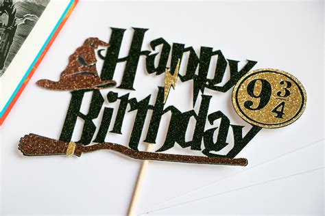 Harry Potter Topper Topper Happy Birthday Cake Toppers Harry Potter