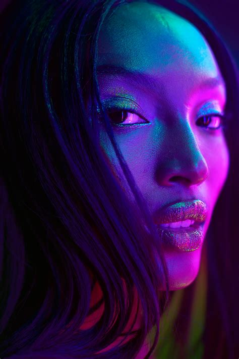 Behance Best Of Behance Colorful Portrait Photography Neon