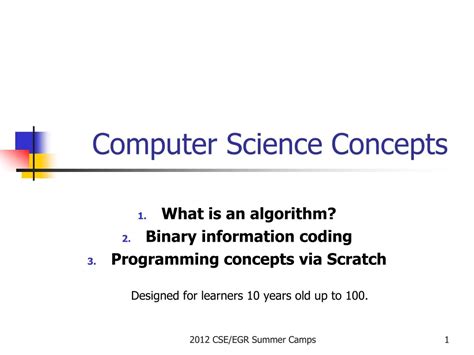 Ppt Computer Science Concepts Powerpoint Presentation Free Download