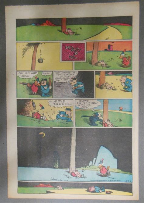 Krazy Kat Sunday Page By George Herriman From 5 24 1942 Size 11 X 15