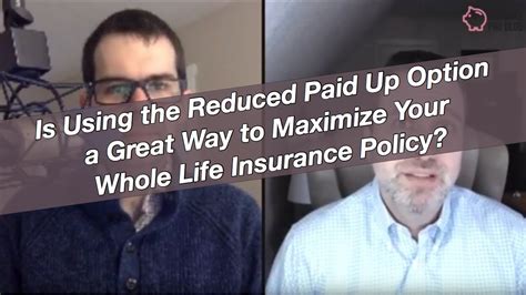 Reduced paid up is a term for all life insurance policies that has both a simple and a complex answer. Reduced Paid Up Option: A Great Way to Maximize the Value of Your Whole Life Insurance? - YouTube