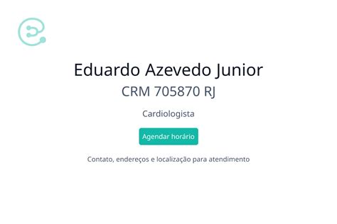 Eduardo Azevedo Junior Especialista Cardiologista Em Cabo Frio RJ