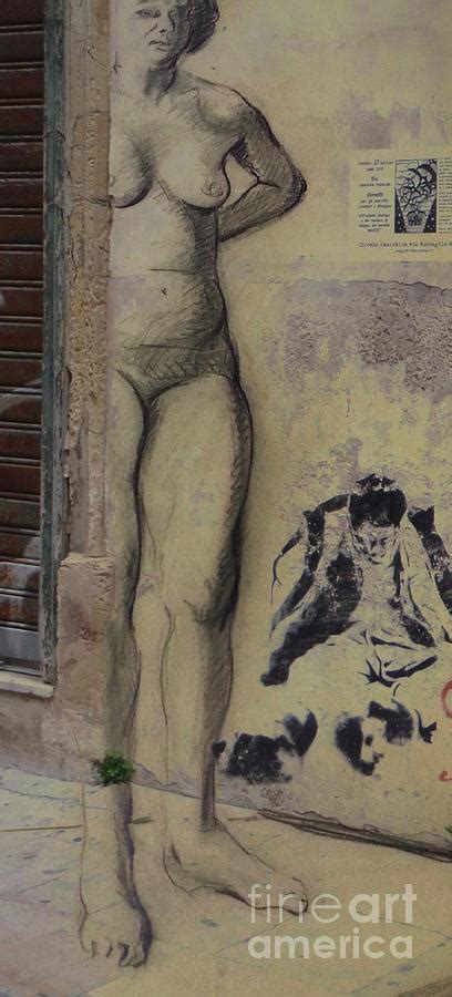 Streetart Nude Drawing By Wilfried Senoner Fine Art America