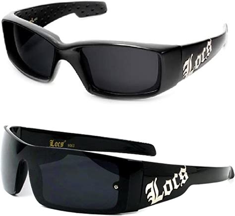 Pack Creeper Locs Sunglasses Black Matte Gangster Cholo Designer Shades