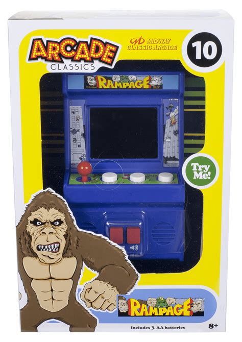 Arcade Classics - Rampage Mini Arcade Game - Walmart.com - Walmart.com
