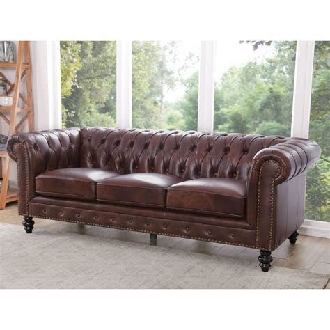 Burch Deep Button Leather Sofa Suite Lifestyle Home