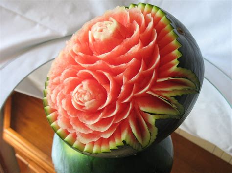 How To Make A Watermelon Carving Art With Fruit And Vegetables By Jp