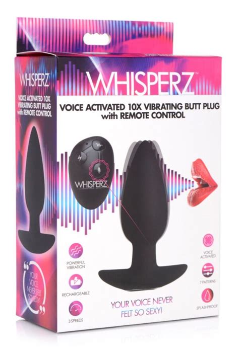 Voice Activated Vibrating Butt Plug With Remote Control Sax Fetish