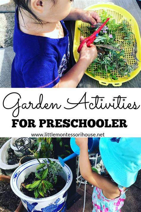 Garden Activities For Preschooler Garden Activities Gardening Kids