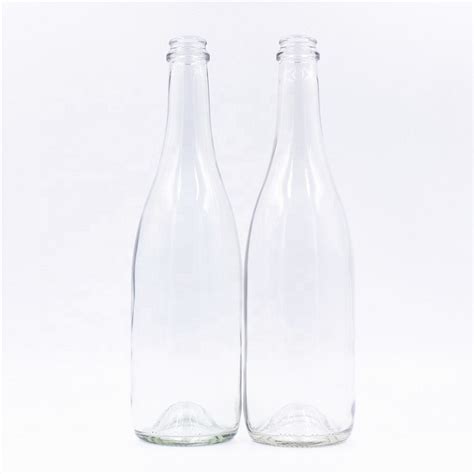 750ml Clear Glass Champagne Bottles With Cork Wholesale High Quality Champagne Glass Bottle