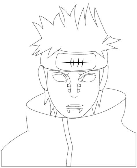 How To Draw Pain Naruto Drawing In 10 Easy Steps