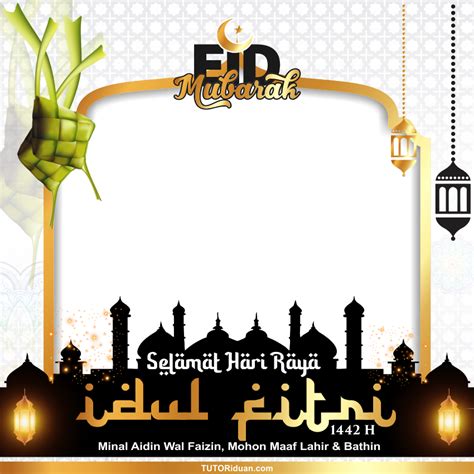 Seluruh umat islam di penjuru dunia merayakannya. Desain Twibbon Idul Fitri 1442 H Siap EDIT Format ...