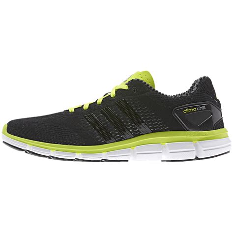 Adidas Mens Climacool Ride Running Shoes Blacksolar Slime