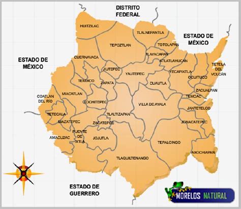 Mapa De Morelos Con Municipios Map Atlas Map Crafts