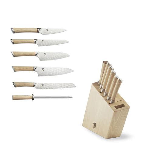Shun Hikari 7 Piece Knife Block Set Williams Sonoma Au