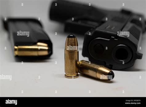 Gun And Ammunition Stock Photo Alamy