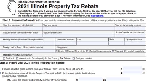 Real Estate Tax Rebate Illinois