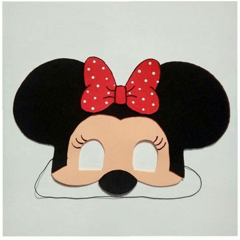 Paper Mask Diy Diy Mask Minnie Mouse Costume Minnie Mouse Birthday