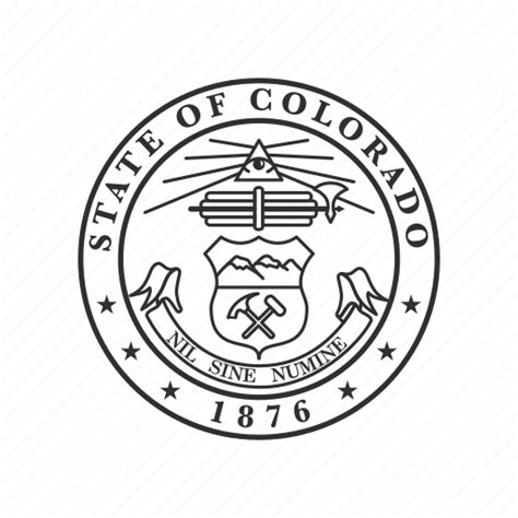 America Colorado Seal State State Seal State Symbol Usa Icon