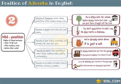 Position Of Adverbs In English Sentences English Sentences Adverbs Hot Sex Picture