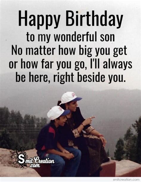 Quotes Mother To Son Birthday At Best Quotes